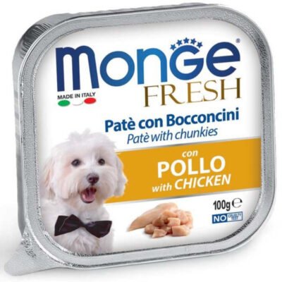 Pate cho chó vị Gà và phúc bồn tử 100g | Monge