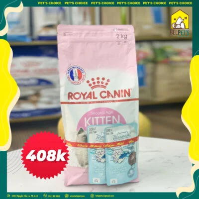 Thức ăn cho mèo con Kitten | Royal Canin - 2kg TẶNG 2 Pate cho mèo con vị thịt đỏ cá ngừ giá chỉ