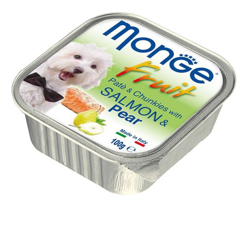 Pate cho chó vị cá hồi và lê 100G | Monge Pate cho chó vị cá hồi và lê 100G | Monge