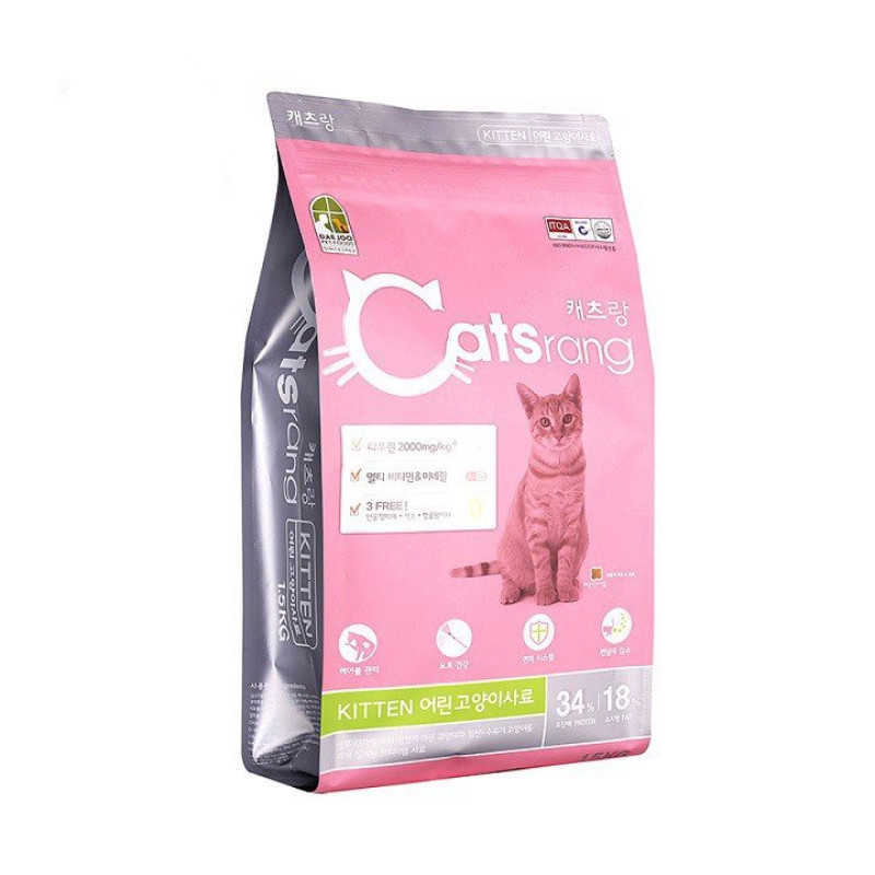 THỨC ĂN HẠT CHO MÈO CON CATSRANG KITTTEN 1.5KG THỨC ĂN HẠT CHO MÈO CON CATSRANG KITTTEN 1.5KG