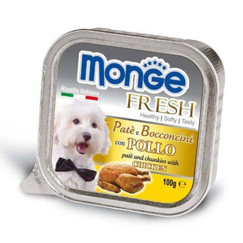 PATE CHO CHÓ MONGE FRESH THỊT GÀ 100G PATE CHO CHÓ MONGE FRESH THỊT GÀ 100G
