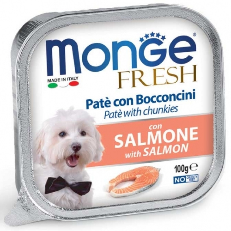 PATE MONGE WITH SALMON VỊ CÁ HỒI 100G PATE MONGE WITH SALMON VỊ CÁ HỒI 100G
