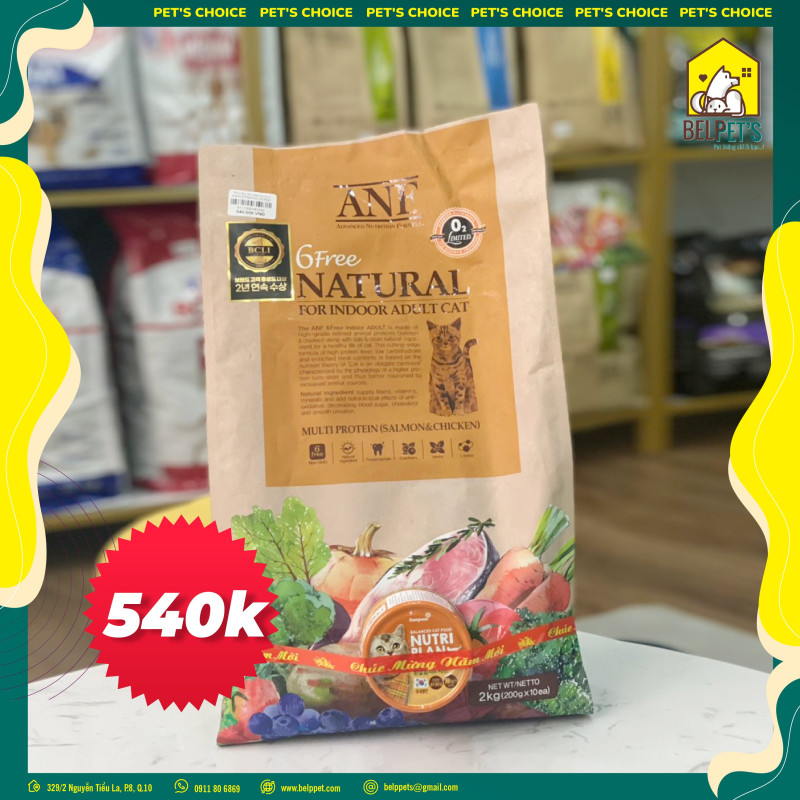 Thức ăn cho mèo trưởng thành 6 Free Natural 2kg TẶNG 1 hộp Pate mèo vị cá ngừ phô mai 160g giá chỉ Thức ăn cho mèo trưởng thành 6 Free Natural 2kg TẶNG 1 hộp Pate mèo vị cá ngừ phô mai 160g giá chỉ